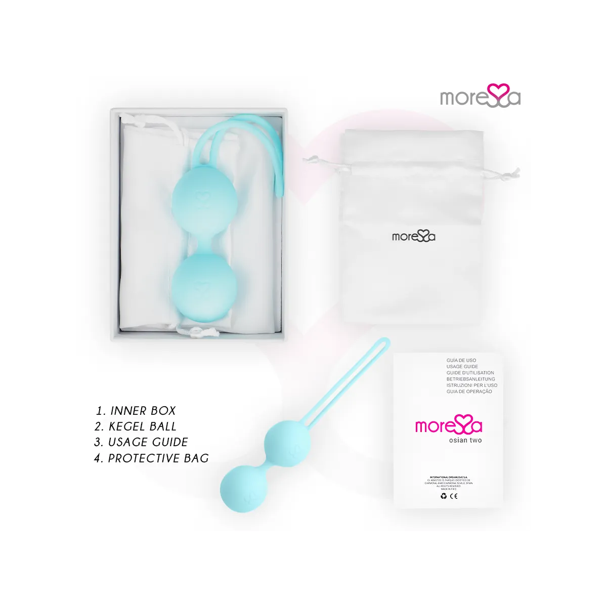 Osian Zwei Premium Türkis-Silikon von Moressa | Fesselliebe.de