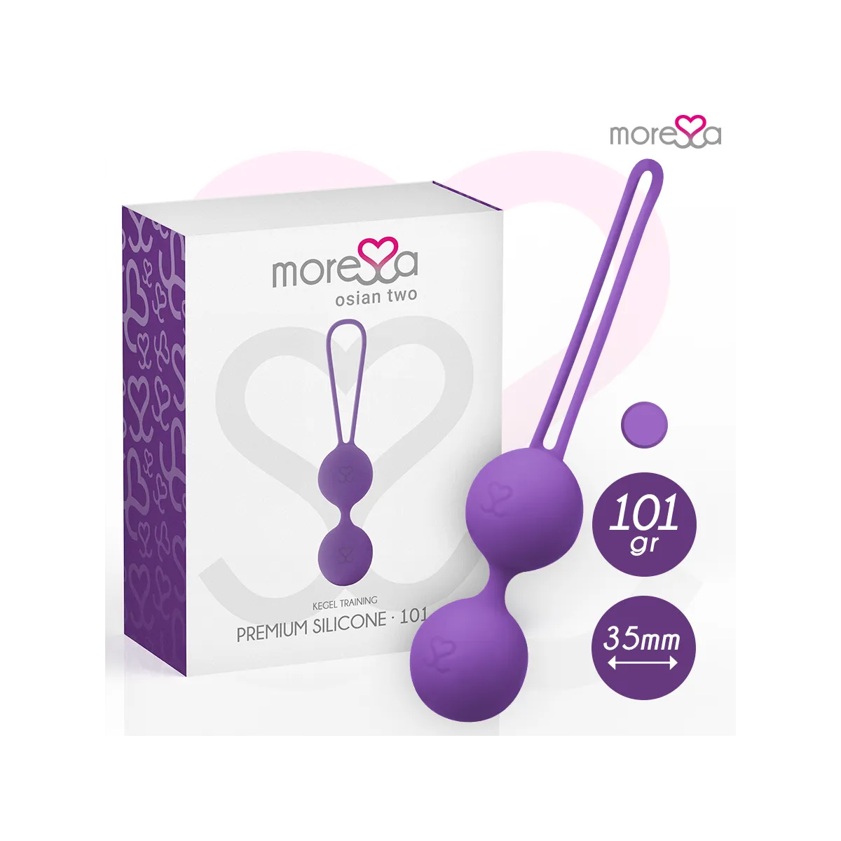 Osian Two Premium Lila Silikon von Moressa | Fesselliebe.de