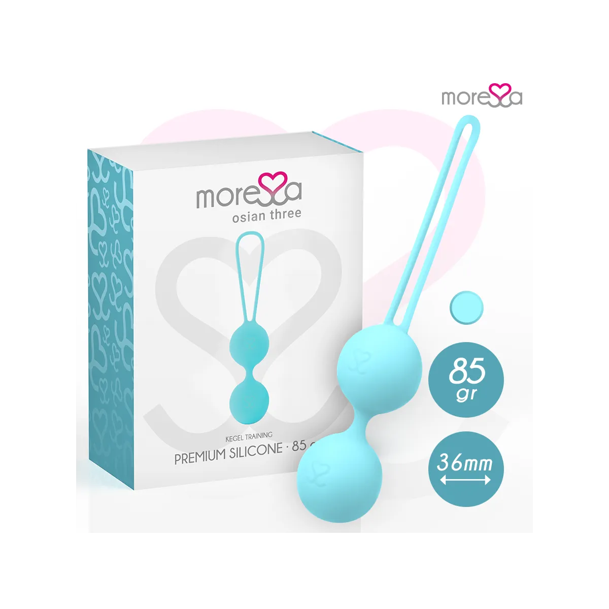 Osian Drei Premium Türkis-Silikon von Moressa | Fesselliebe.de