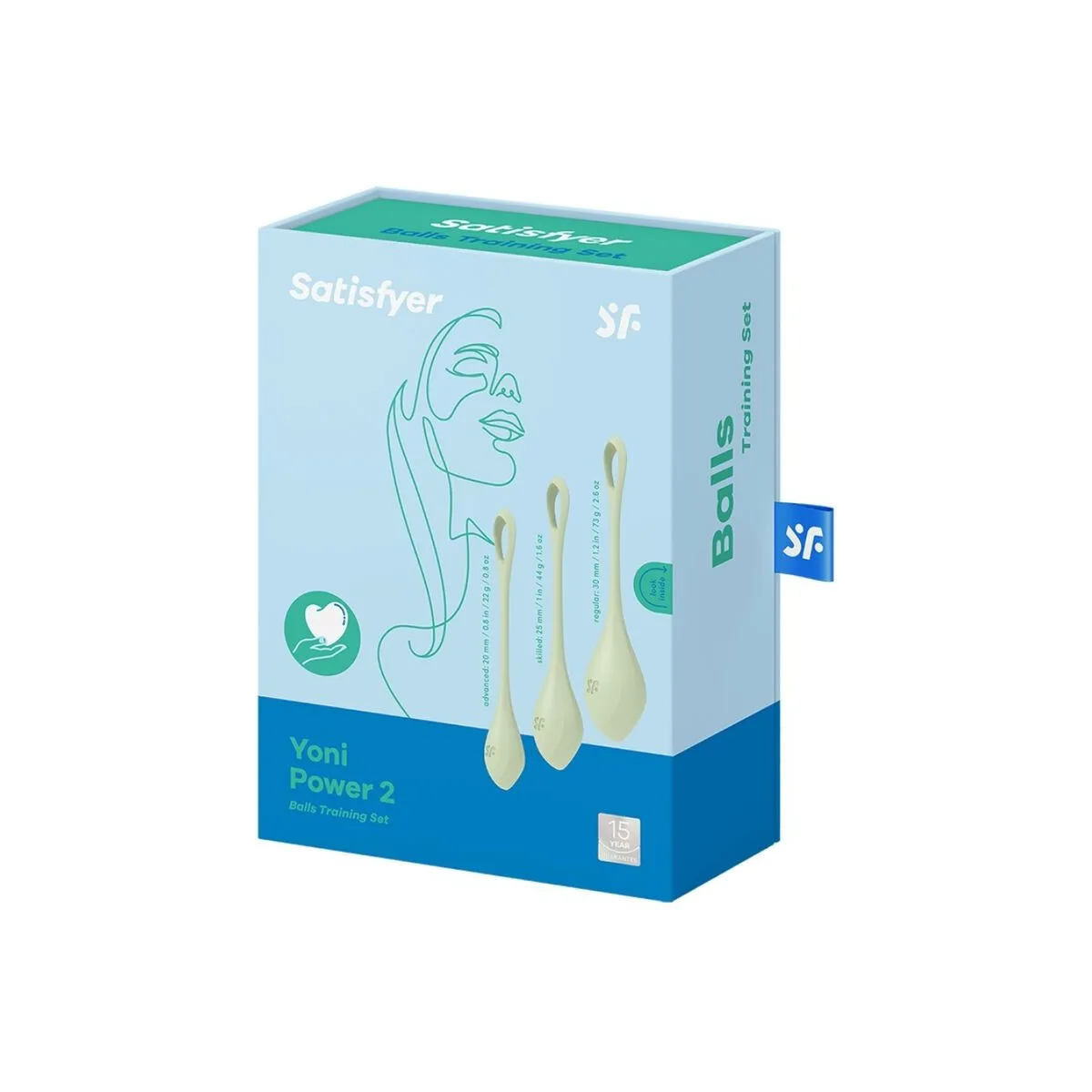 Yoni Power 2 Trainingsset Grün von Satisfyer Balls | Fesselliebe.de