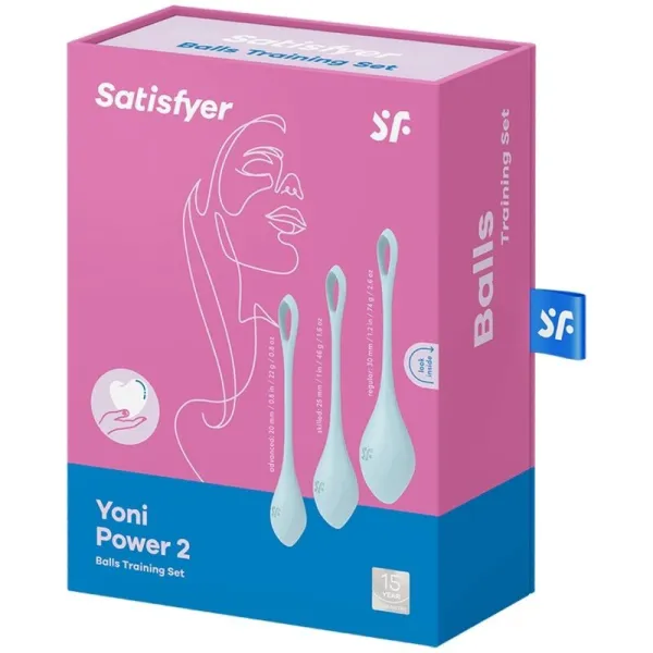 Yoni Power 2 Trainingsset Blau von Satisfyer Balls | Fesselliebe.de