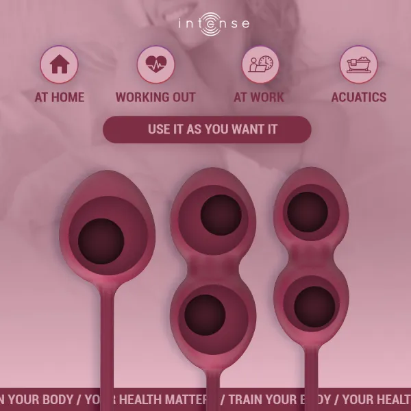 Charli Kegel Ball Kit Burgund von Intense Health & Fun | Fesselliebe.de