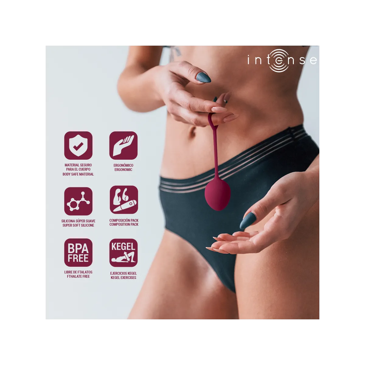 Charli Kegel Ball Kit Burgund von Intense Health & Fun | Fesselliebe.de