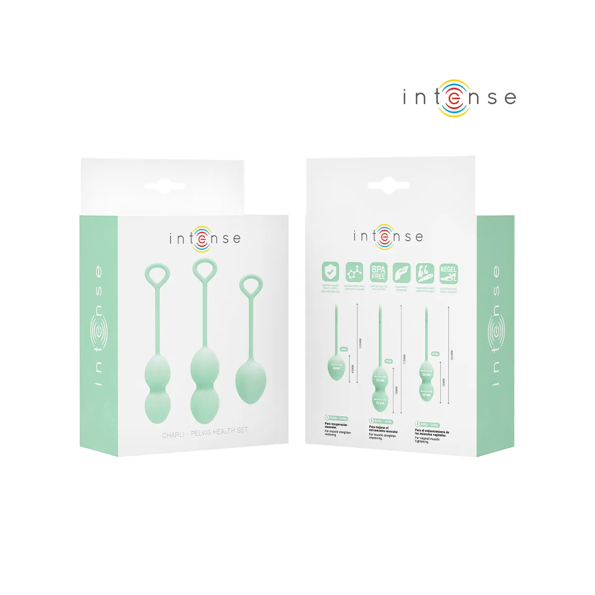 Charli Kegel Ball Kit Hellgrün von Intense Health & Fun | Fesselliebe.de