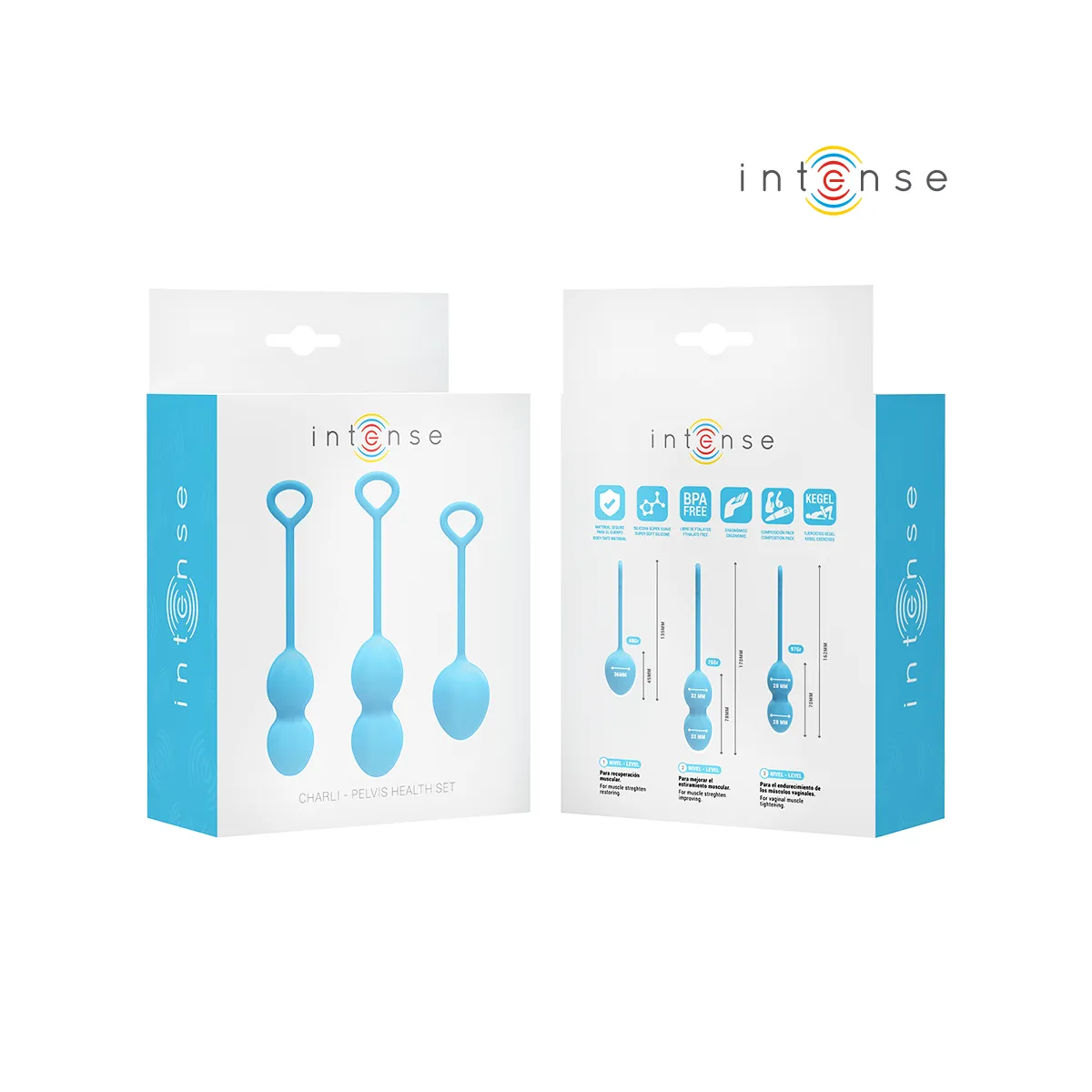 Charli Kegel Ball Kit Blau von Intense Health & Fun | Fesselliebe.de