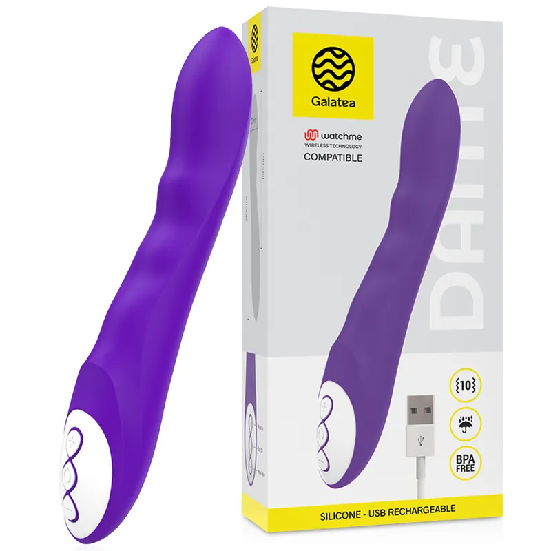 Dante Lila Vibrator, Kompatibel mit der Drahtlosen Watchme-Technologie von Galatea | Fesselliebe.de