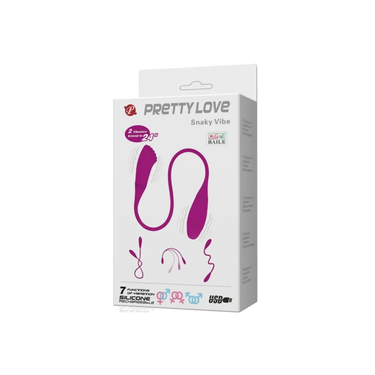 Smart Snaky Vibe Vibrator 2 Motoren von Pretty Love Smart | Fesselliebe.de