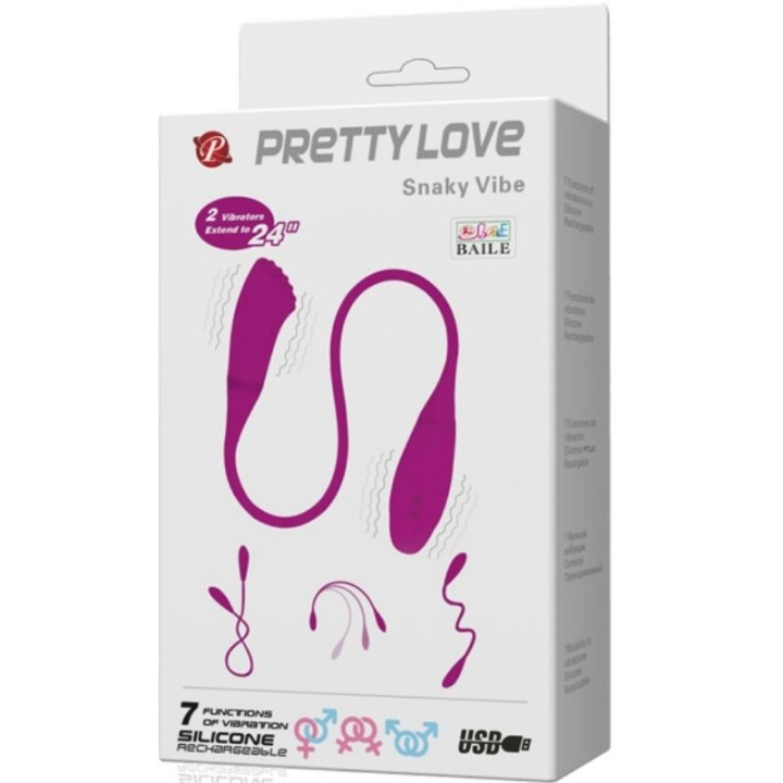 Smart Snaky Vibe Vibrator 2 Motoren von Pretty Love Smart | Fesselliebe.de