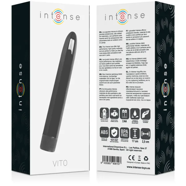 Vito Schwarz Vibrator von Intense Fun | Fesselliebe.de