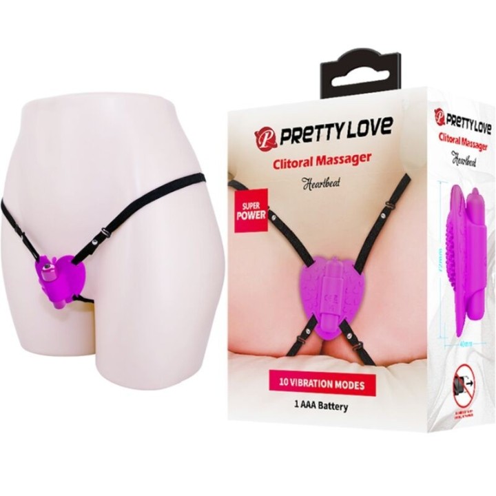 Heartbeat Clitoris Massager 10 Vibrationsmodi Lila von Pretty Love Flirtation | Fesselliebe.de