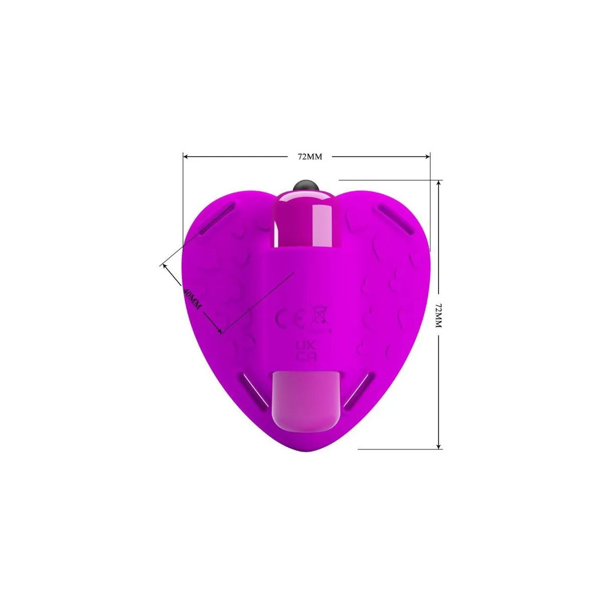Heartbeat Clitoris Massager 10 Vibrationsmodi Lila von Pretty Love Flirtation | Fesselliebe.de