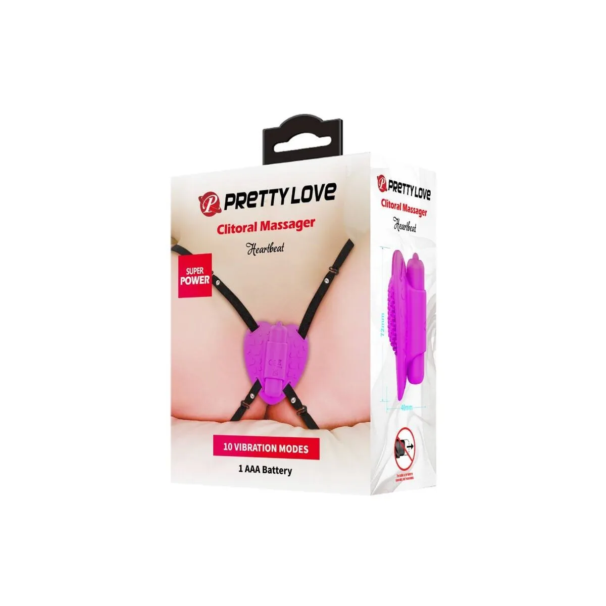 Heartbeat Clitoris Massager 10 Vibrationsmodi Lila von Pretty Love Flirtation | Fesselliebe.de