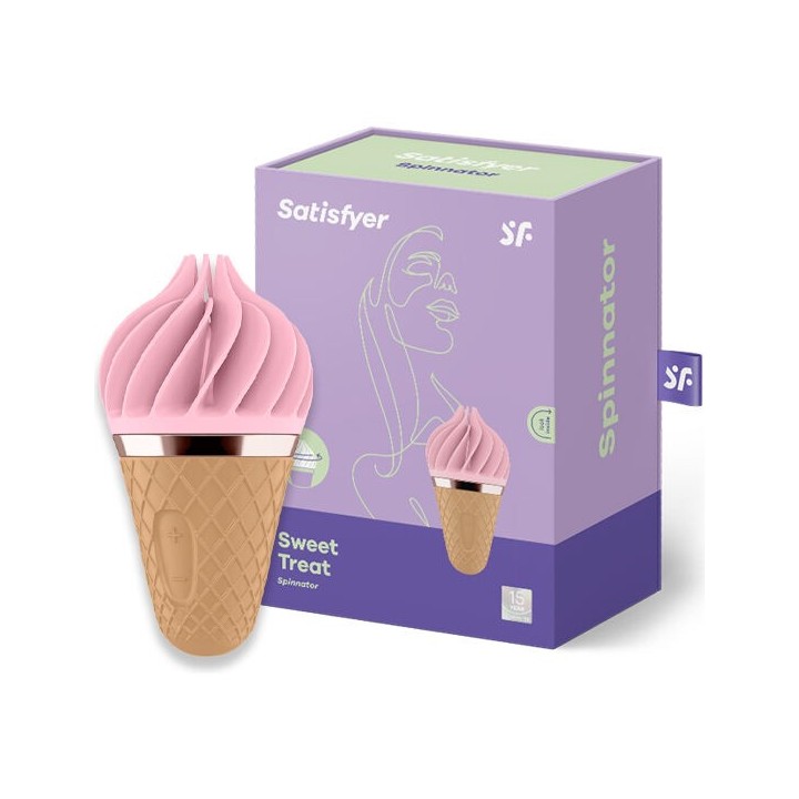 Süsses Lecker Spinnator Braun & Rosa von Satisfyer Spinnator | Fesselliebe.de