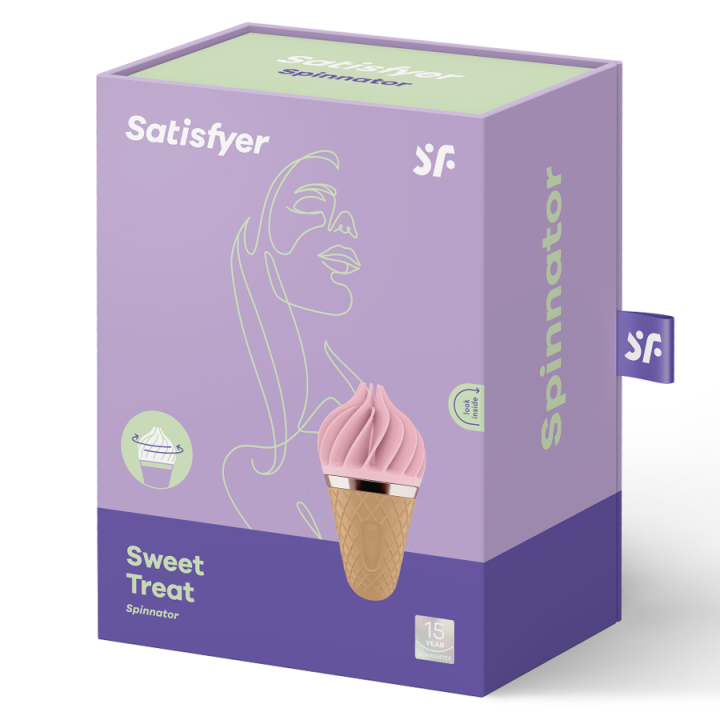 Süsses Lecker Spinnator Braun & Rosa von Satisfyer Spinnator | Fesselliebe.de