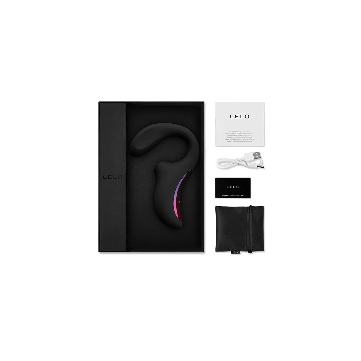 Enigma Doppelsaug-Stimulationsmassager Schwarz von Lelo | Fesselliebe.de