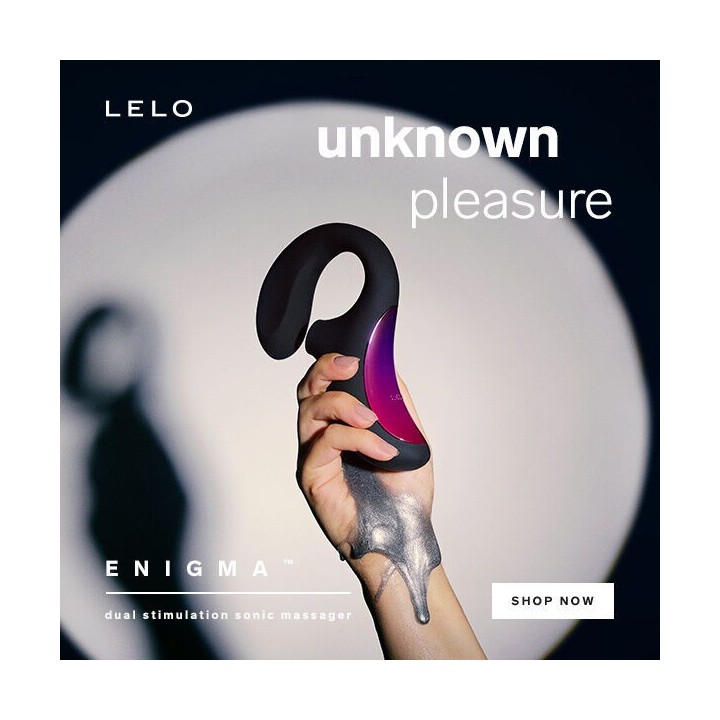 Enigma Doppelsaug-Stimulations-Tiefrosen-Massager von Lelo | Fesselliebe.de