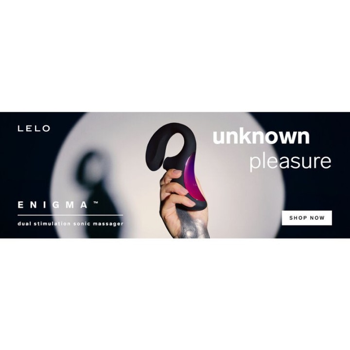 Enigma Doppelsaug-Stimulations-Tiefrosen-Massager von Lelo | Fesselliebe.de