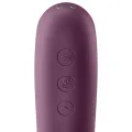 Dual Kiss Air Pulse Vibrator Weinrot von Satisfyer Air Pulse