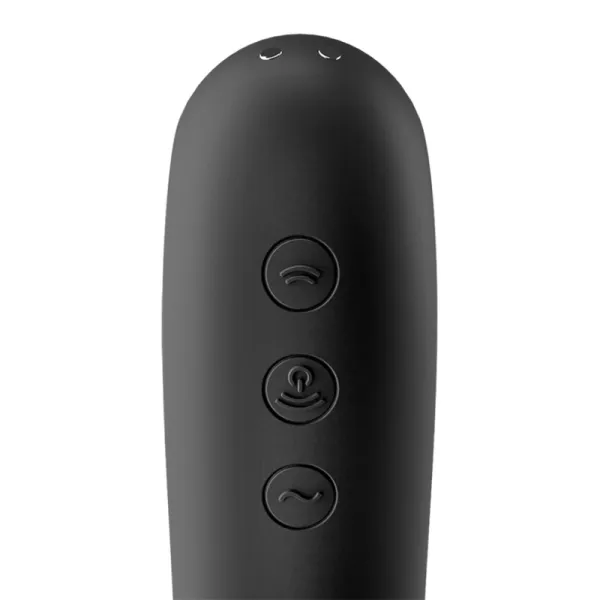 Dual Kiss Air Pulse Vibrator Schwarz von Satisfyer Air Pulse | Fesselliebe.de