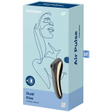 Dual Kiss Air Pulse Vibrator Schwarz von Satisfyer Air Pulse | Fesselliebe.de
