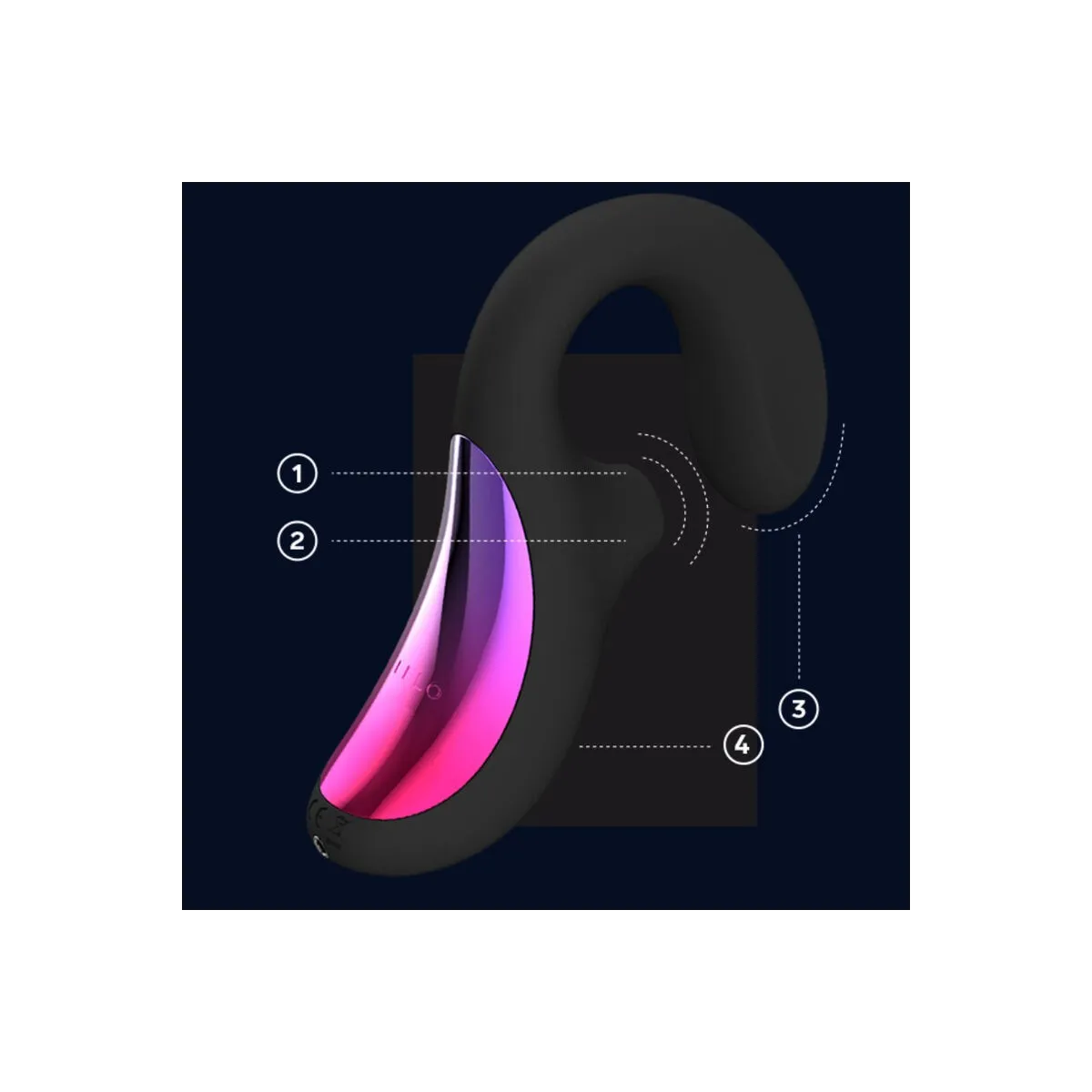 Enigma Cruise Doppelstimulationsschallmassager Schwarz von Lelo | Fesselliebe.de