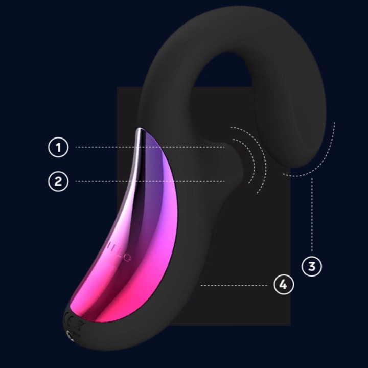 Enigma Cruise Doppelstimulationsschallmassager Schwarz von Lelo | Fesselliebe.de