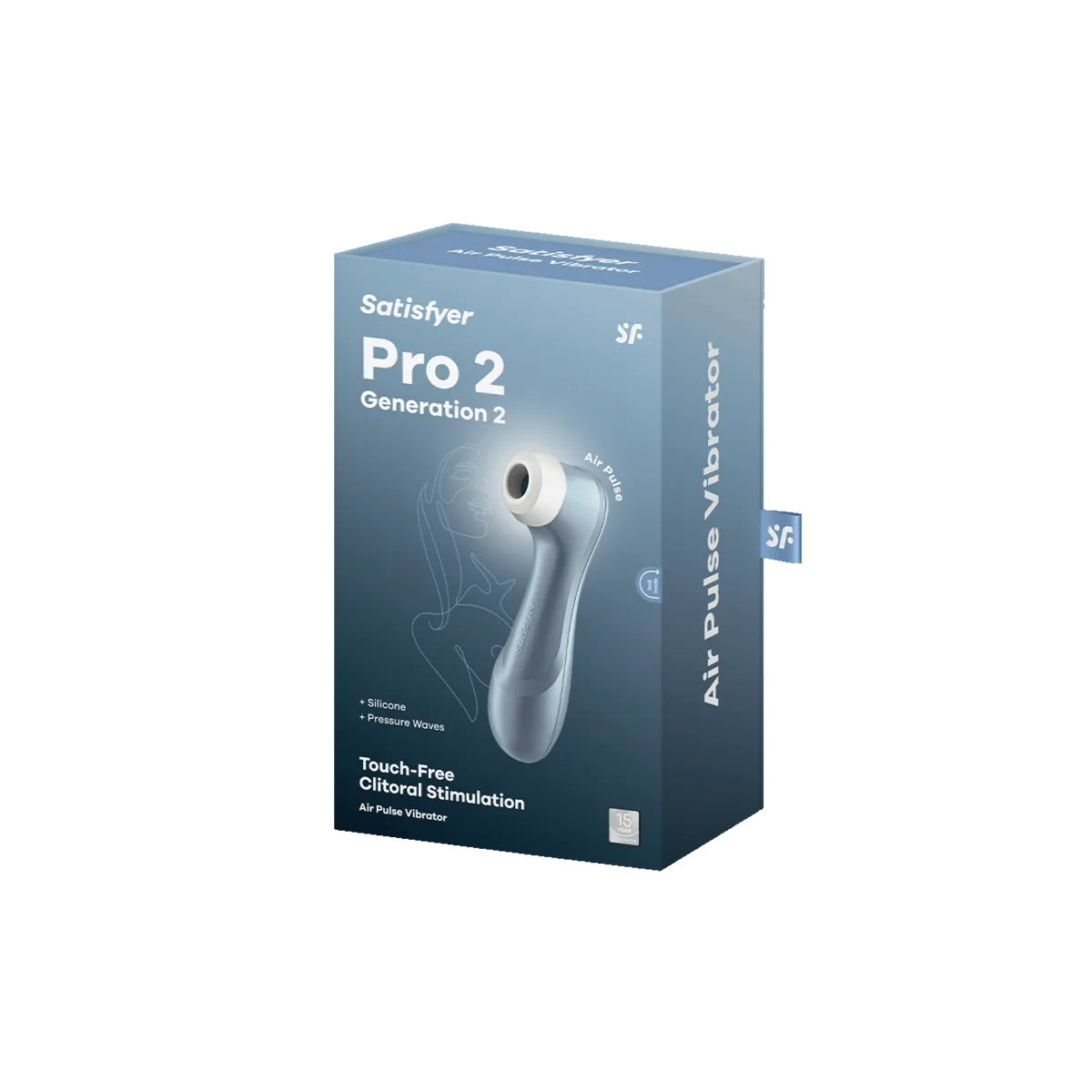 Pro 2 Luftpulsstimulator Blau von Satisfyer Air Pulse | Fesselliebe.de