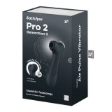 Pro 2 Generation 3 Liquid Air Technology Schwarz von Satisfyer Air Pulse | Fesselliebe.de