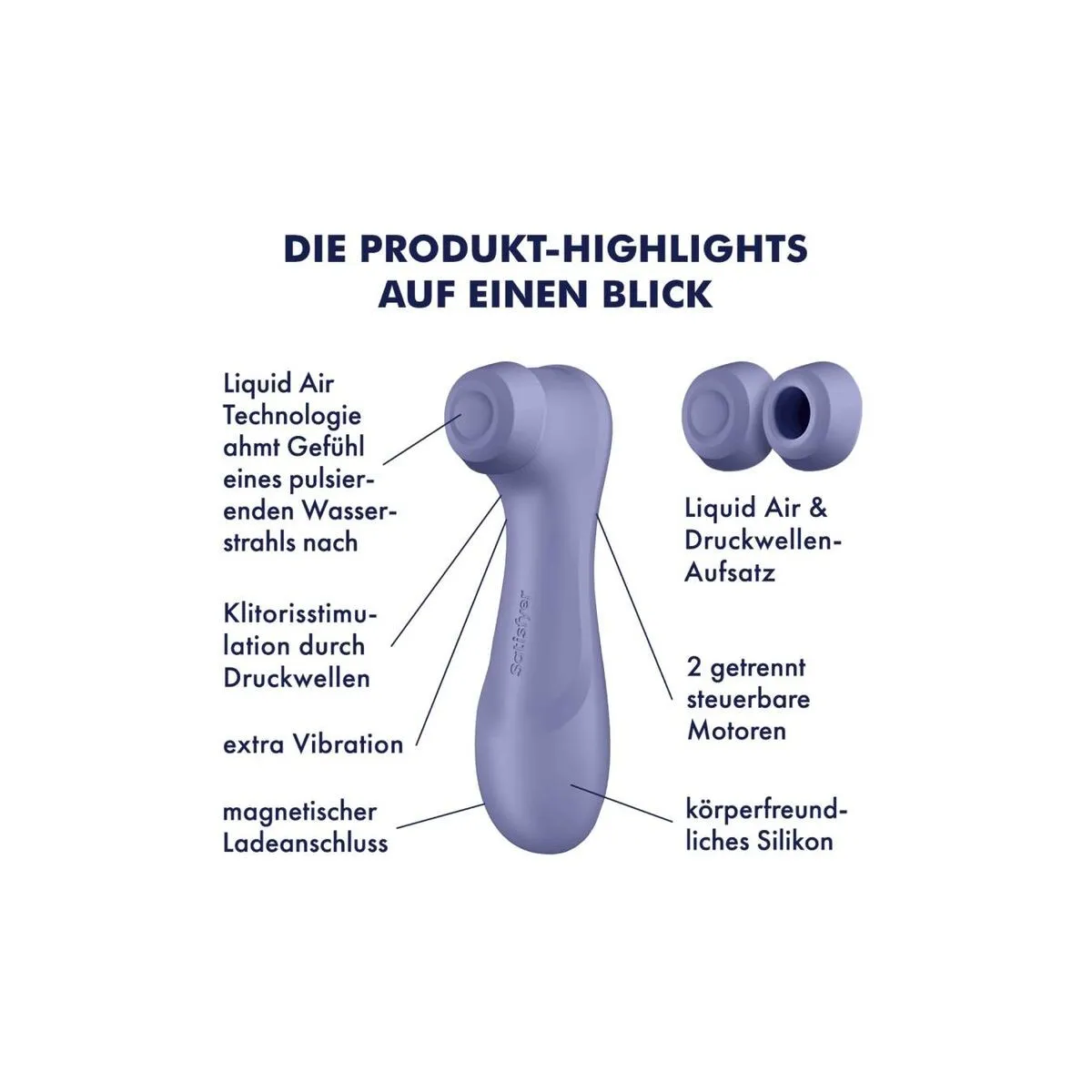 Pro 2 Generation 3 Liquid Air Technology Lila von Satisfyer Air Pulse | Fesselliebe.de