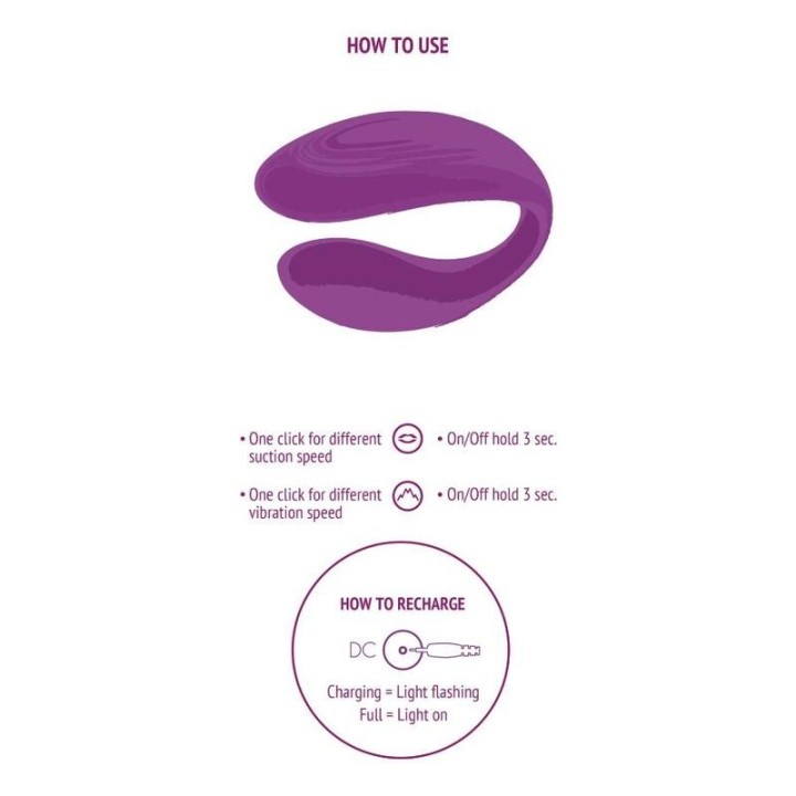 Gebundener Vibrator für Liebespaare, Lila von Xocoon | Fesselliebe.de