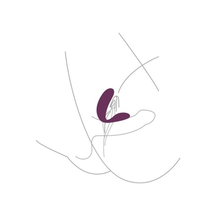 Gebundener Vibrator für Liebespaare, Lila von Xocoon | Fesselliebe.de