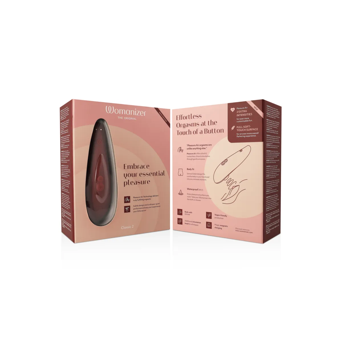 Classic 2 Klitoralstimulator Bordeaux von Womanizer | Fesselliebe.de
