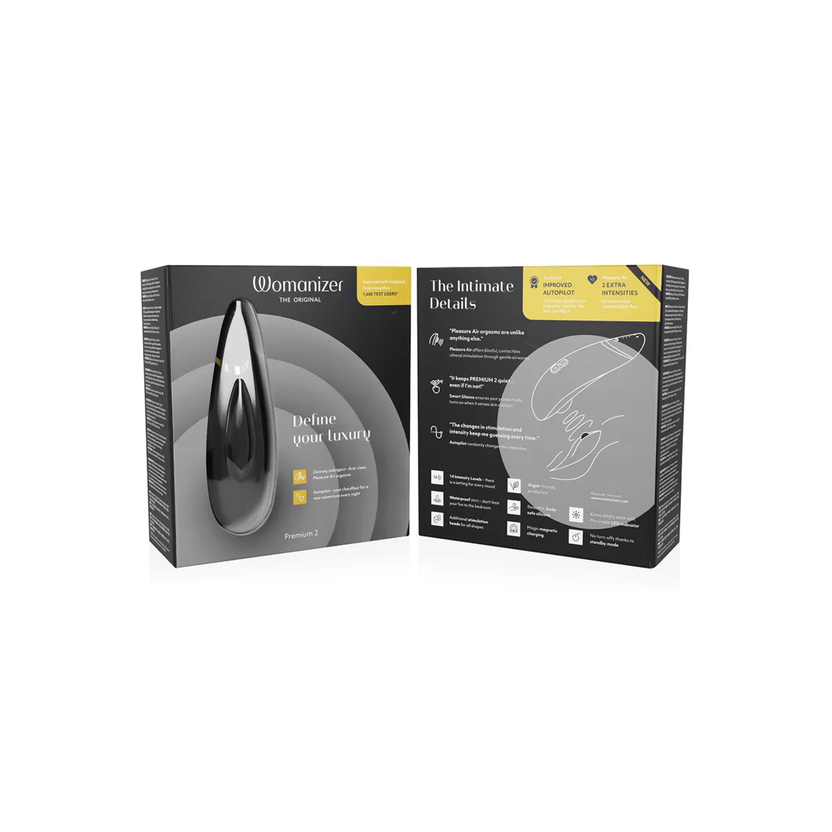 Premium 2 Klitoralstimulator Schwarz von Womanizer | Fesselliebe.de