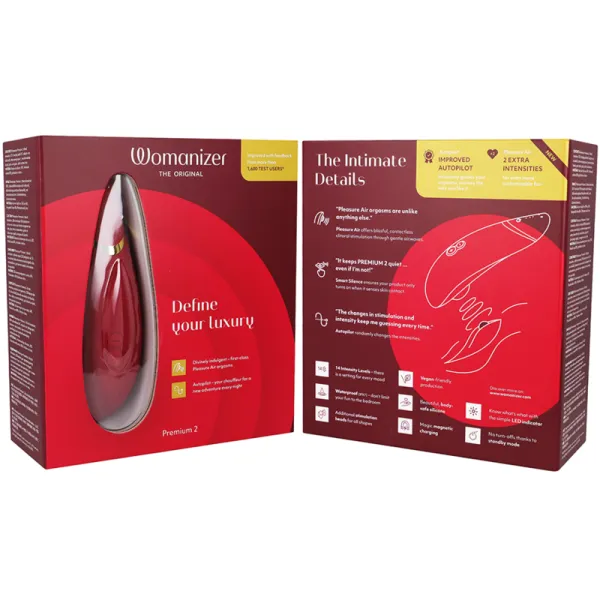 Premium 2 Klitoralstimulator Bordeaux von Womanizer | Fesselliebe.de