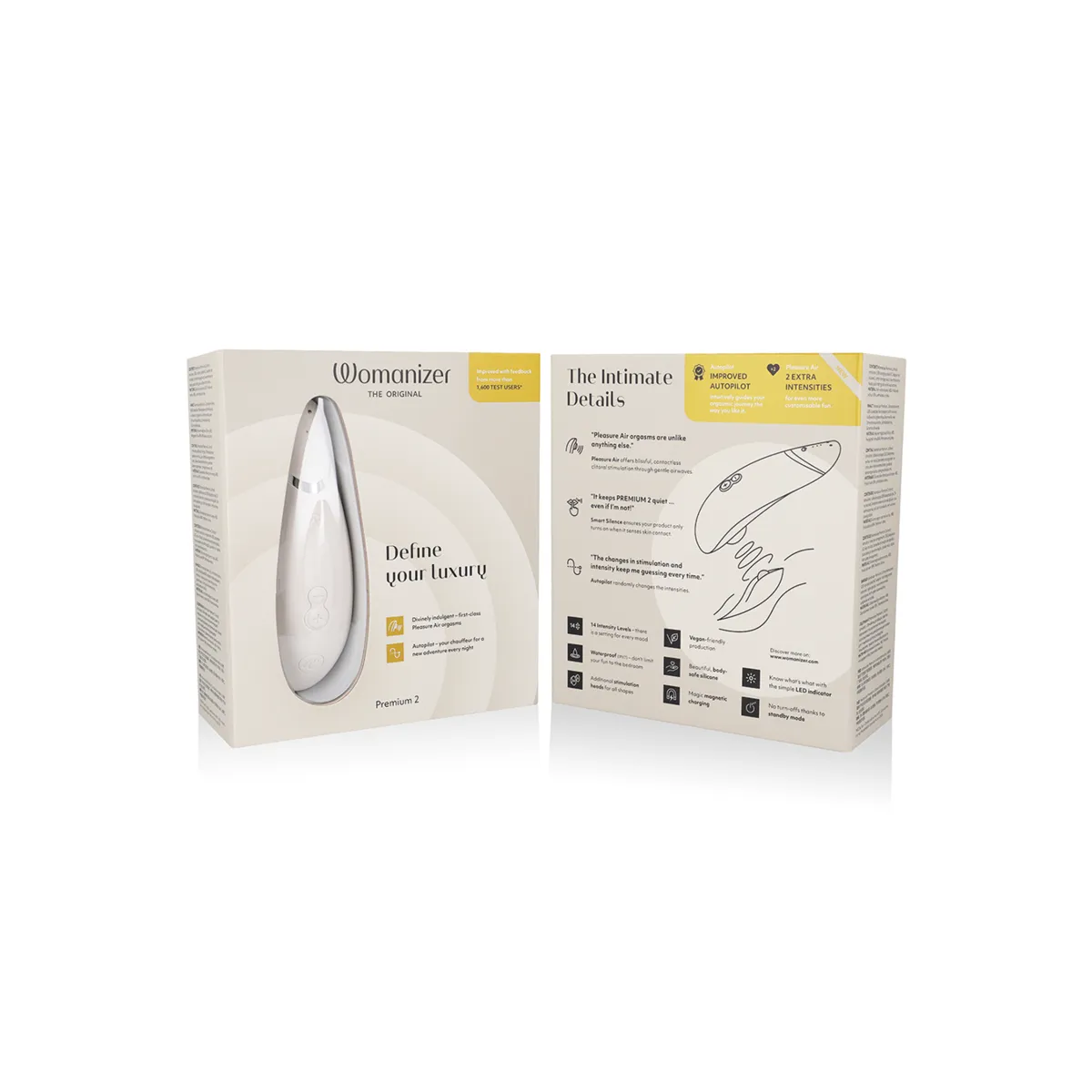 Premium 2 Klitoralstimulator Warmgrau von Womanizer | Fesselliebe.de