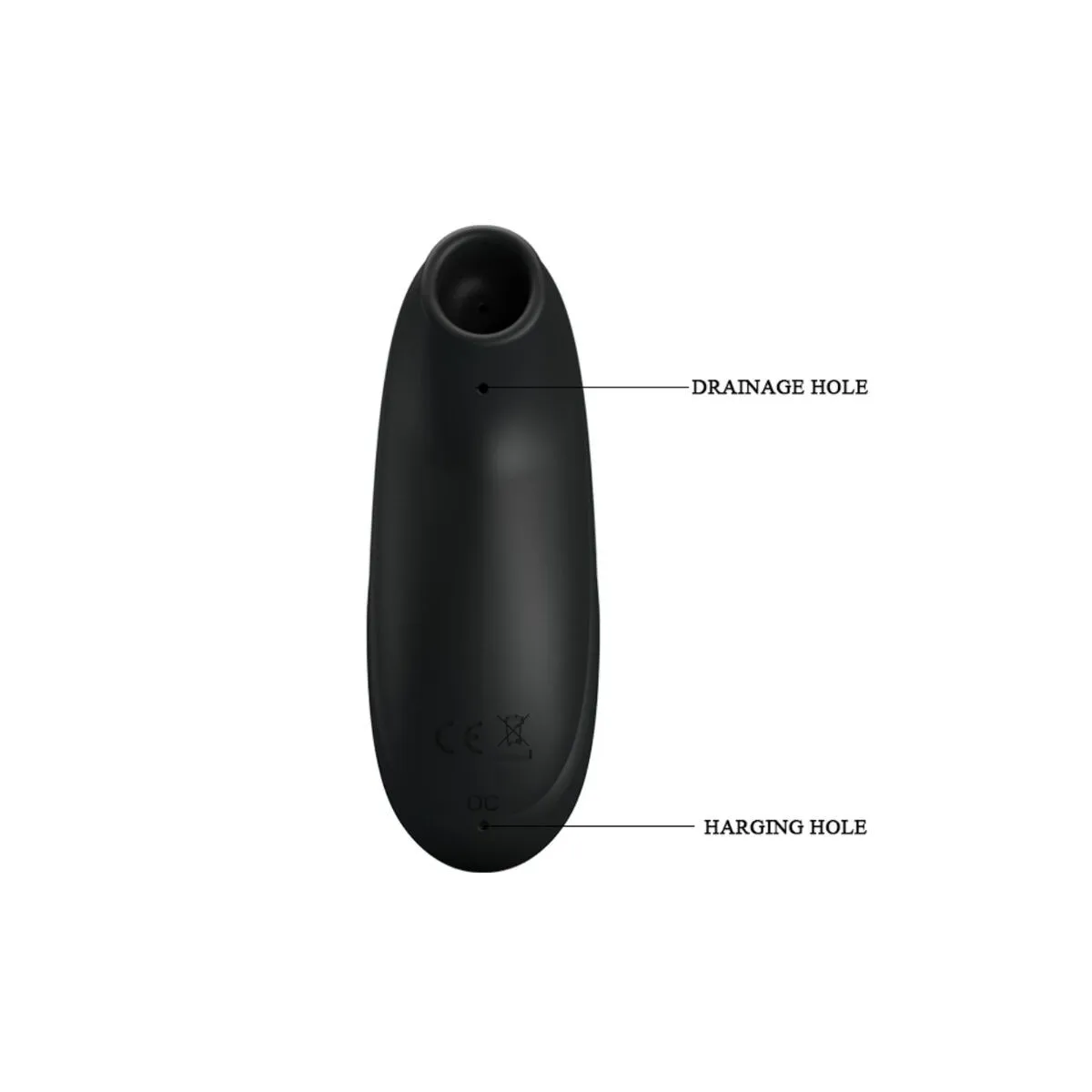 Luxus-Wiederaufladbarer Saugmassager Schwarz von Pretty Love C-Type | Fesselliebe.de