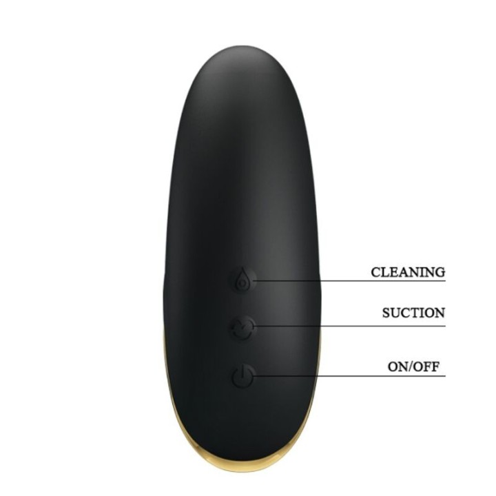 Luxus-Wiederaufladbarer Saugmassager Schwarz von Pretty Love C-Type | Fesselliebe.de
