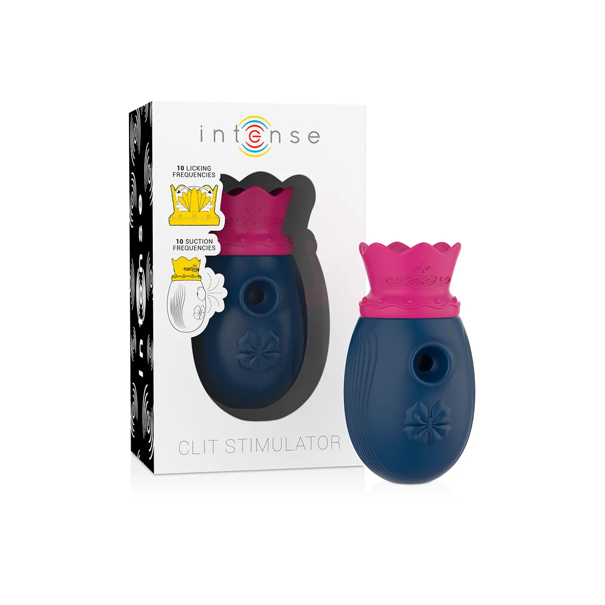 Klitorisstimulator 10 Saug- und Leckmodi - Blau von Intense Fun | Fesselliebe.de