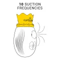 Klitorisstimulator 10 Saug- und Leckmodi - Blau von Intense Fun