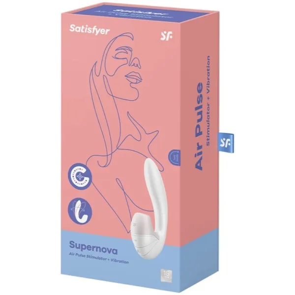 Supernova Luftpulsstimulator & Vibration Weiss von Satisfyer Air Pulse | Fesselliebe.de