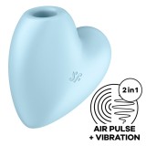 Cutie Heart Air Pulse Stimulator & Vibrator Blau von Satisfyer Air Pulse | Fesselliebe.de