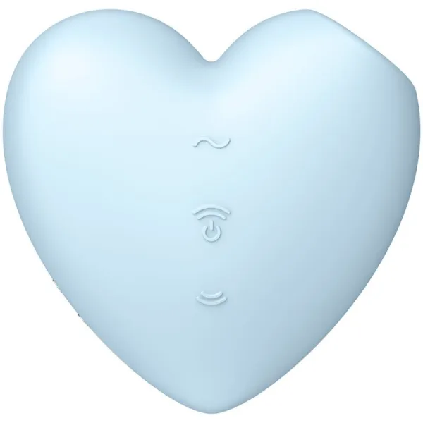 Cutie Heart Air Pulse Stimulator & Vibrator Blau von Satisfyer Air Pulse | Fesselliebe.de
