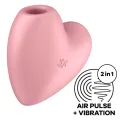 Cutie Heart Air Pulse Stimulator & Vibrator Rosa von Satisfyer Air Pulse