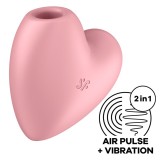 Cutie Heart Air Pulse Stimulator & Vibrator Rosa von Satisfyer Air Pulse | Fesselliebe.de