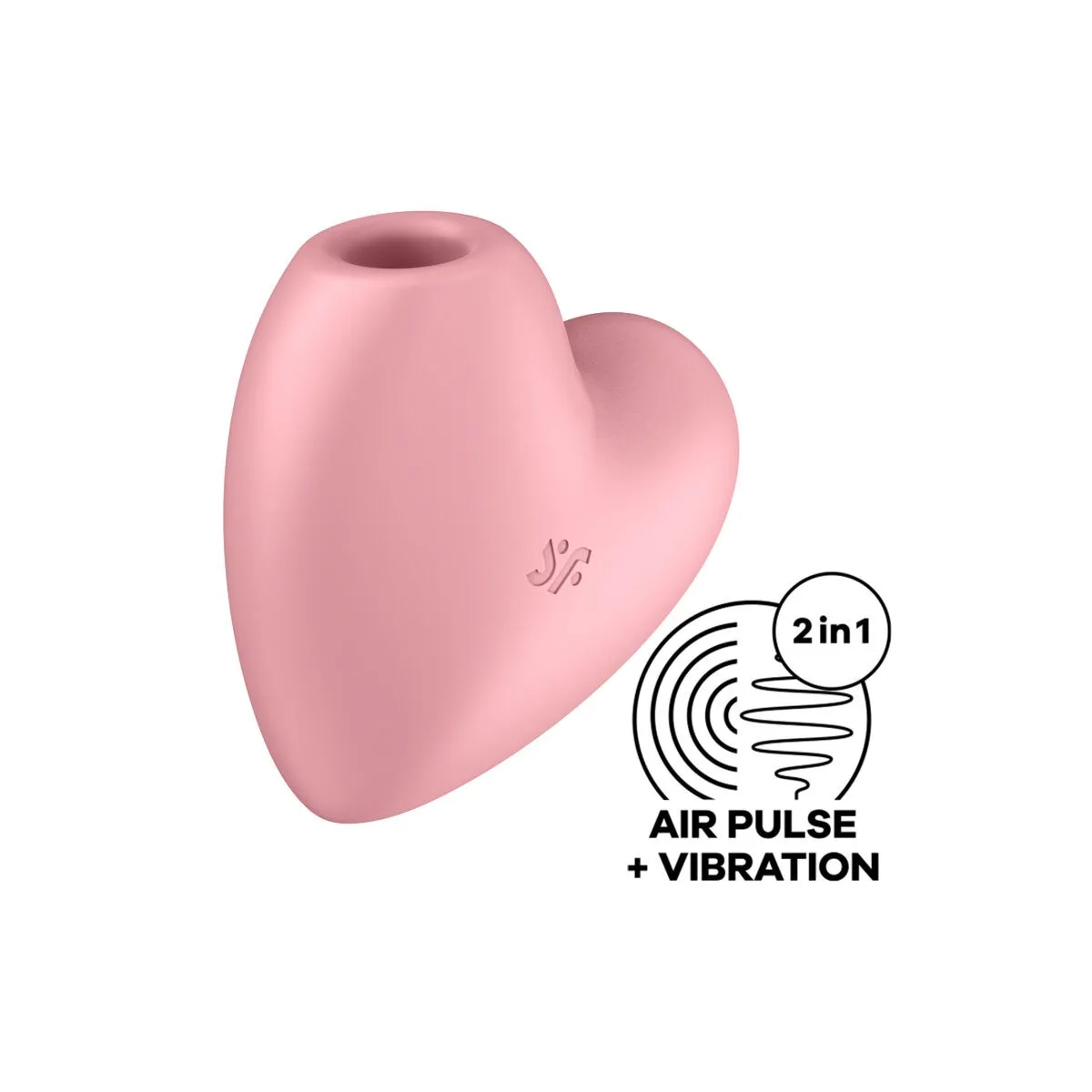 Cutie Heart Air Pulse Stimulator & Vibrator Rosa von Satisfyer Air Pulse | Fesselliebe.de
