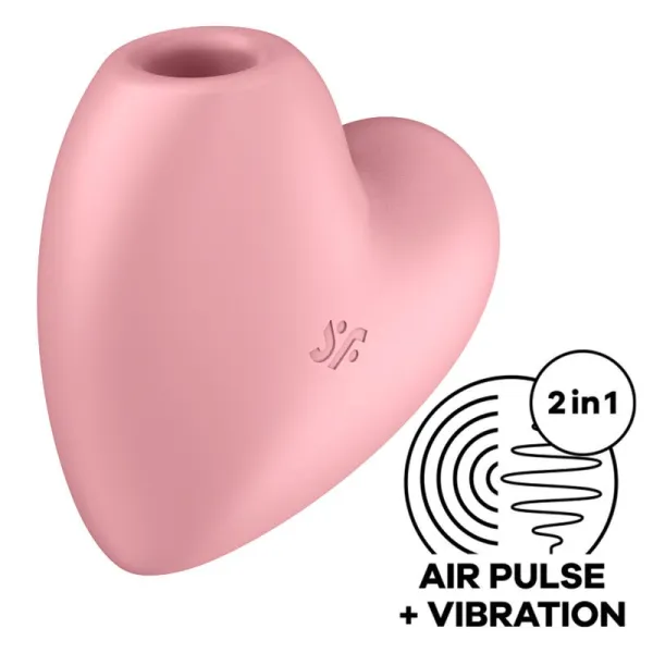 Cutie Heart Air Pulse Stimulator & Vibrator Rosa von Satisfyer Air Pulse | Fesselliebe.de