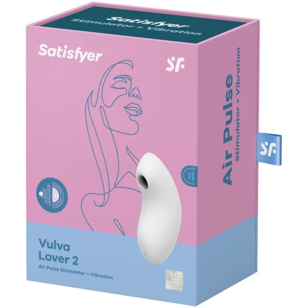 Vulva Lover 2 Luftpulsstimulator & Vibrator Weiss von Satisfyer Air Pulse | Fesselliebe.de