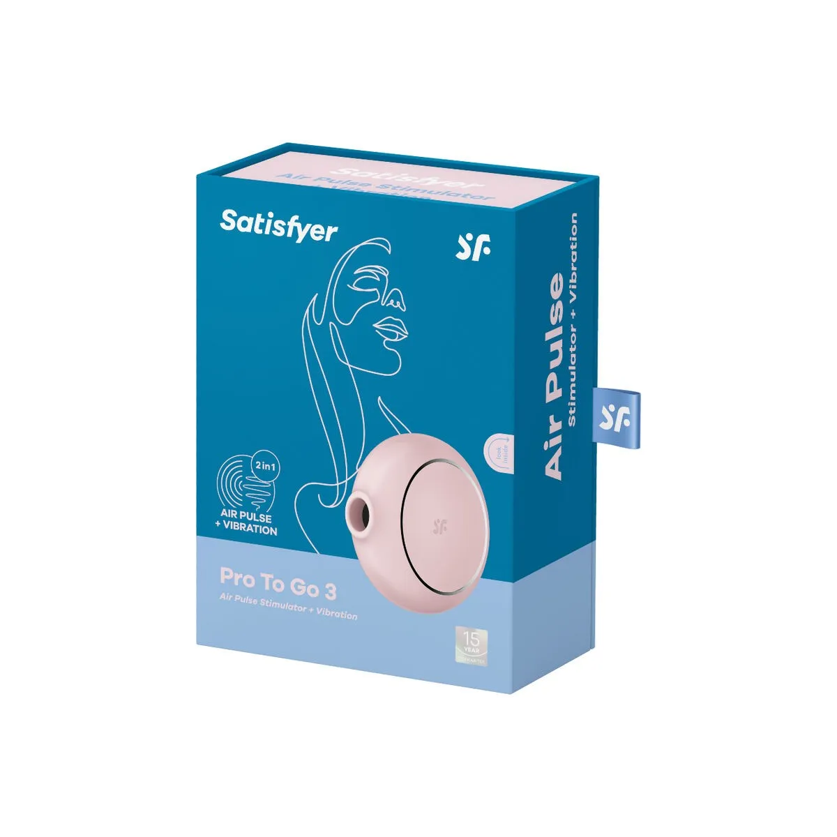 Pro To Go 3 Doppelter Luftpulsstimulator & Vibrator Rosa von Satisfyer Air Pulse | Fesselliebe.de