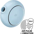 Pro To Go 3 Doppelter Luftpulsstimulator & Vibrator Blau von Satisfyer Air Pulse