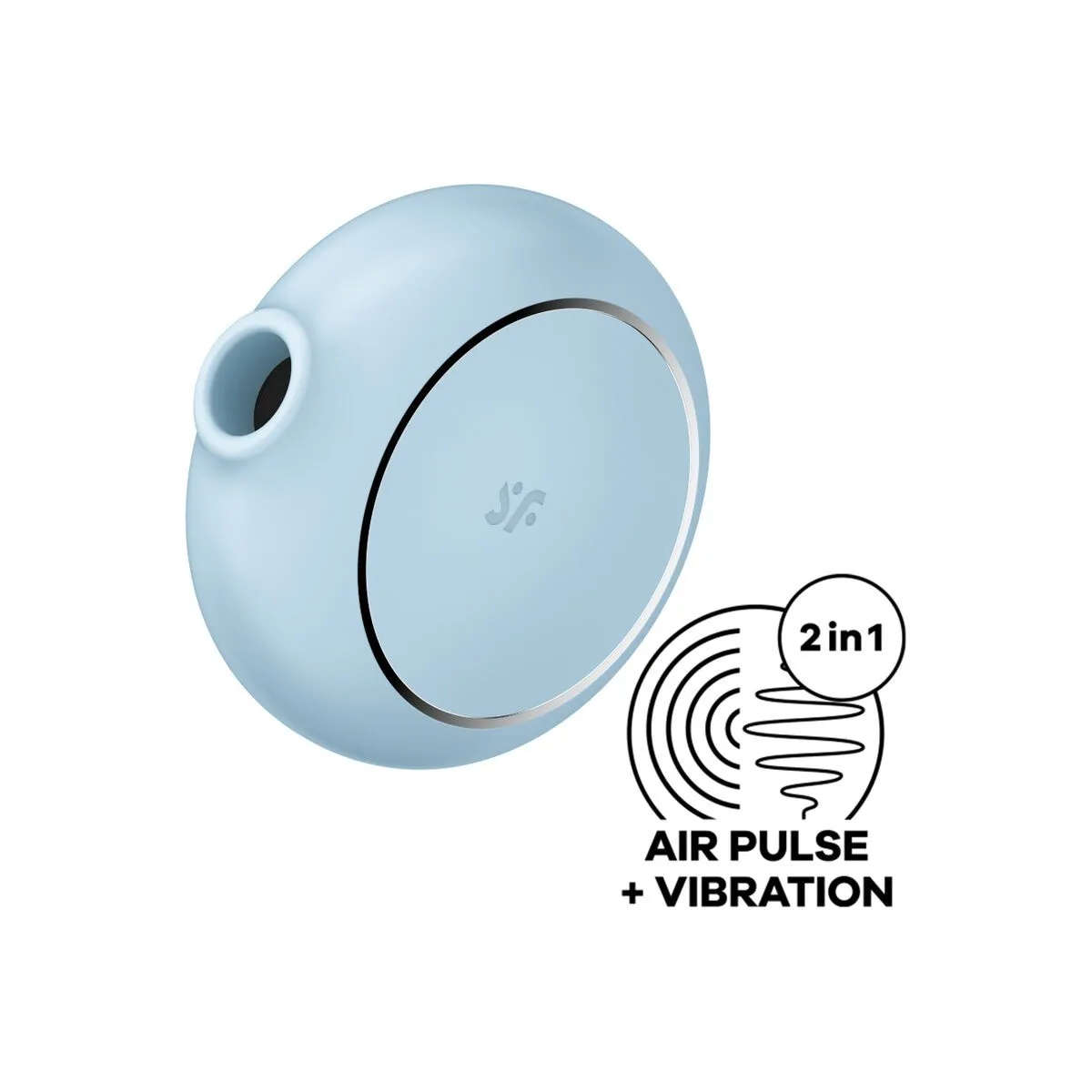 Pro To Go 3 Doppelter Luftpulsstimulator & Vibrator Blau von Satisfyer Air Pulse | Fesselliebe.de